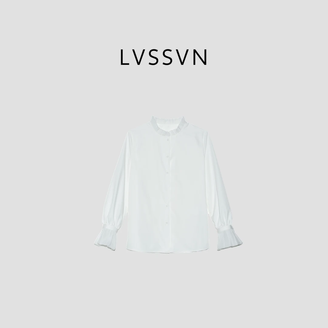 LVSSVN/露裳【邱莹莹专享】2025SS早春新款时尚轻奢女士衬衫X-30923