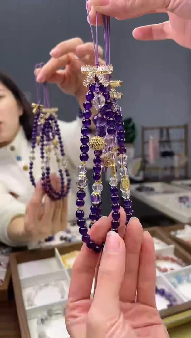 【闪购商品】水晶手链合金紫水晶