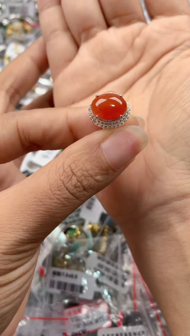 未镶嵌戒指翡翠222----7