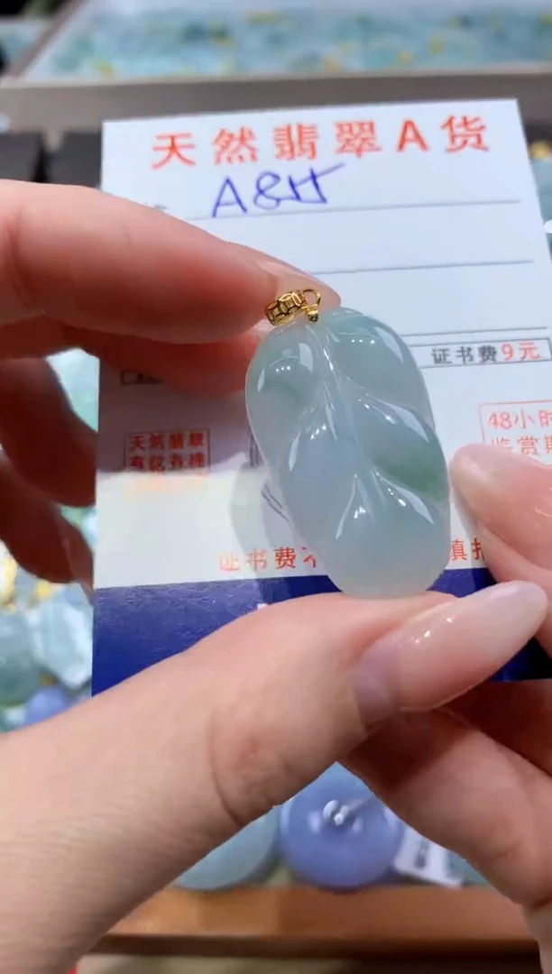 颈饰未镶嵌翡翠天然缅甸翡翠A货挂件