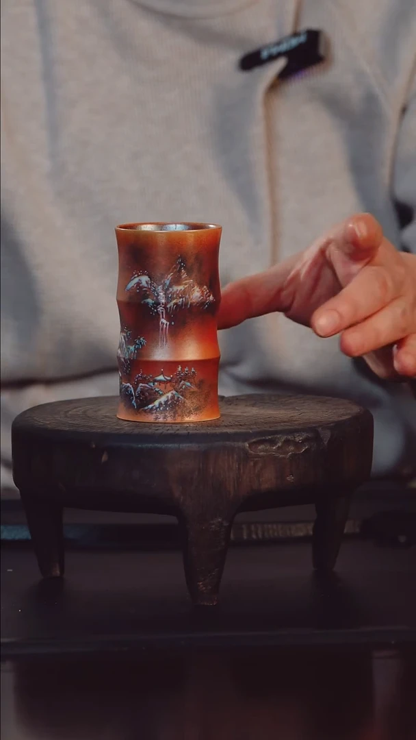 看****话老昌号手工手绘茶器