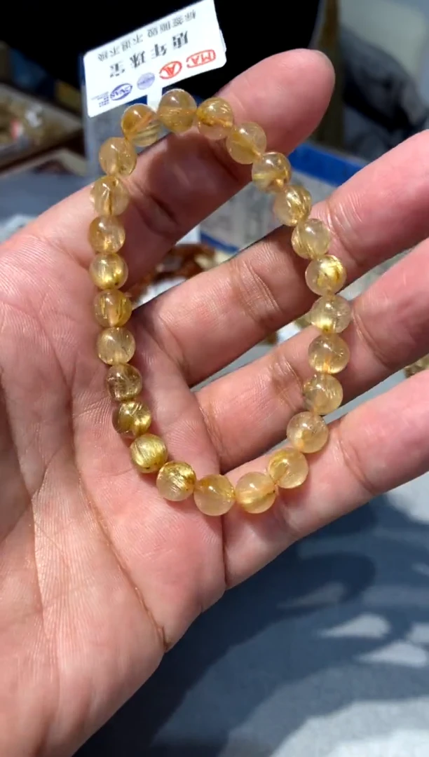 【闪购商品】水晶726-未镶嵌金发钛金7mm+ 带证书