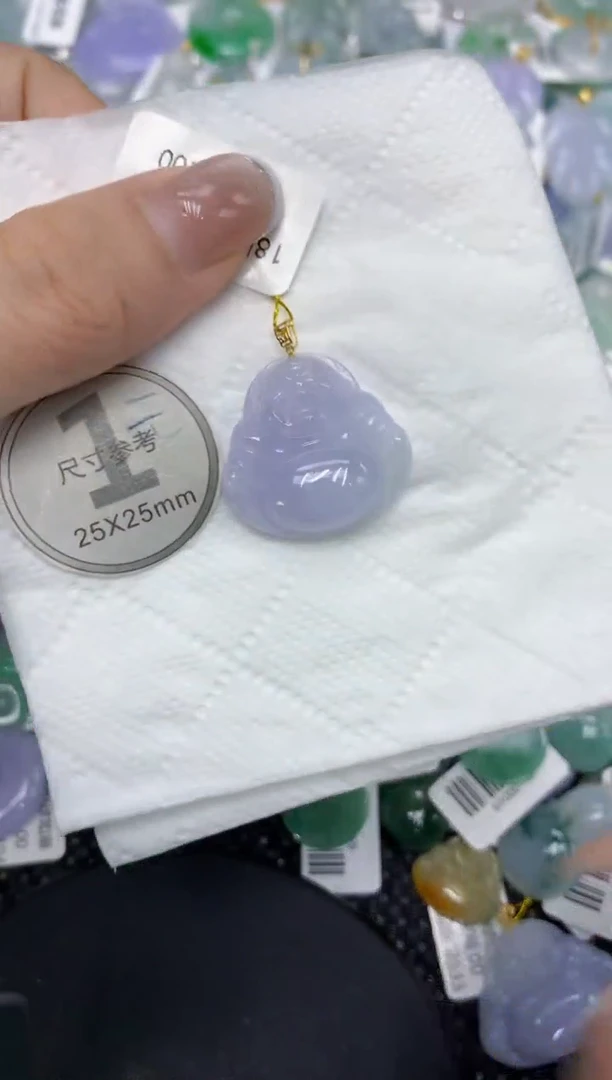 颈饰18K金镶嵌翡翠1111111