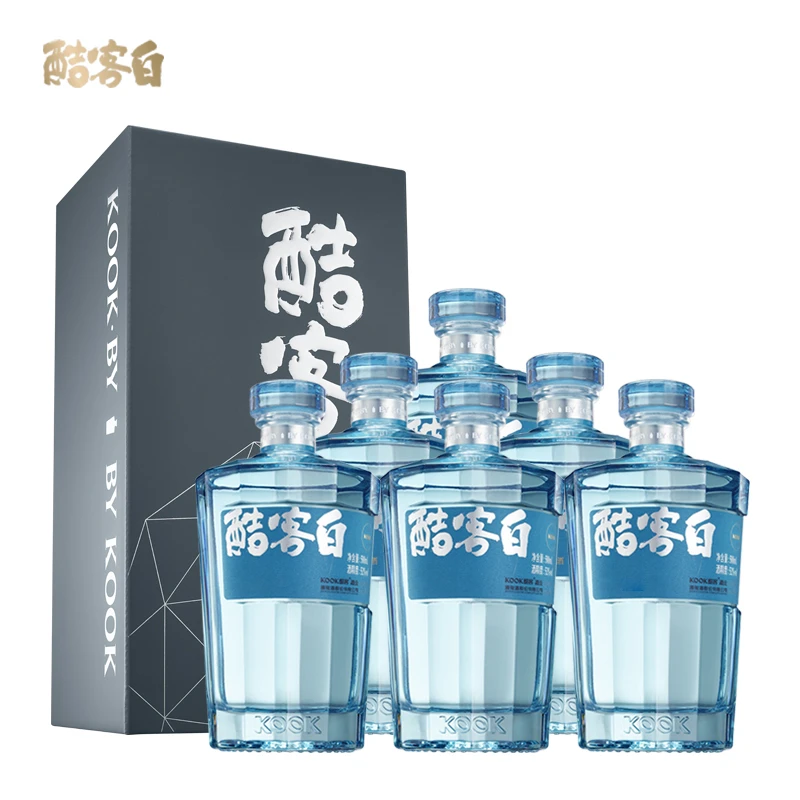 kook/酷客KOOK酷客白52度6瓶纯粮食白酒馥郁香型白酒52度500