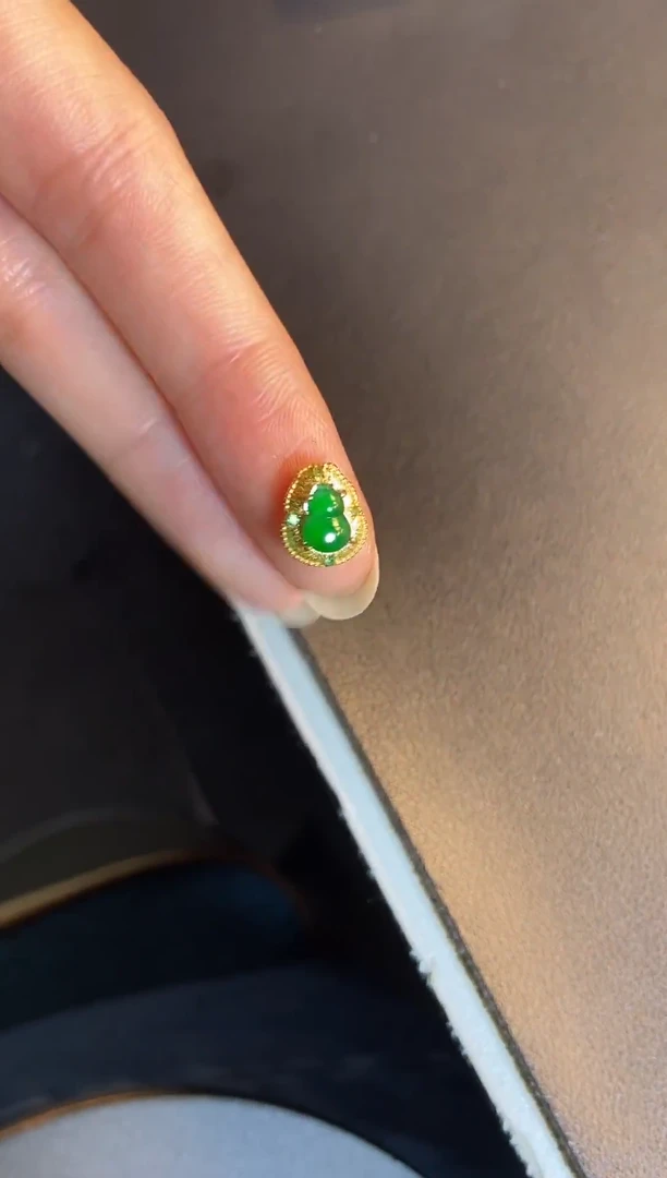 吊坠(不含链)银S925镶嵌翡翠1