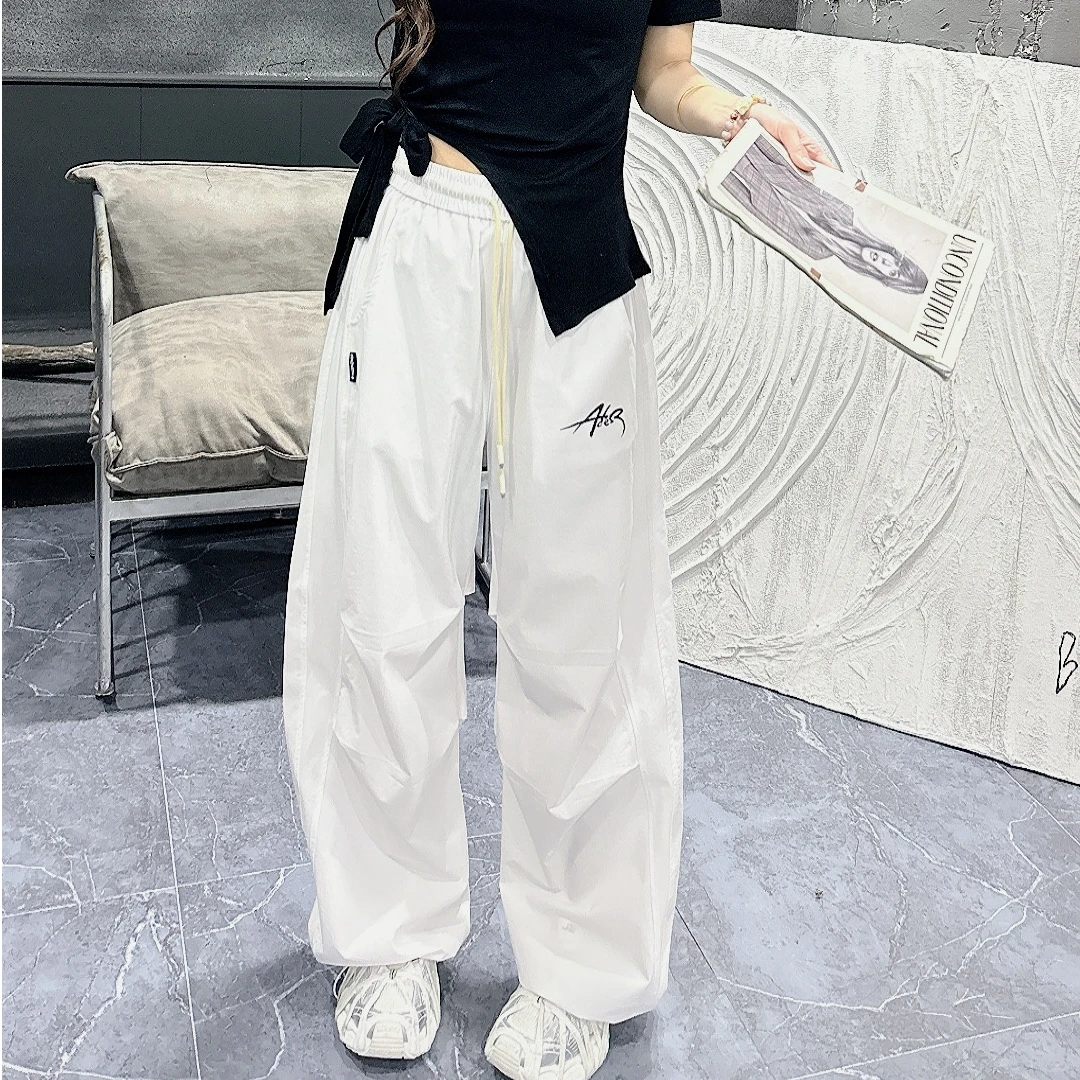 2603夏季薄款休闲裤暗格速干运动裤宽松束脚百搭时尚伞兵裤