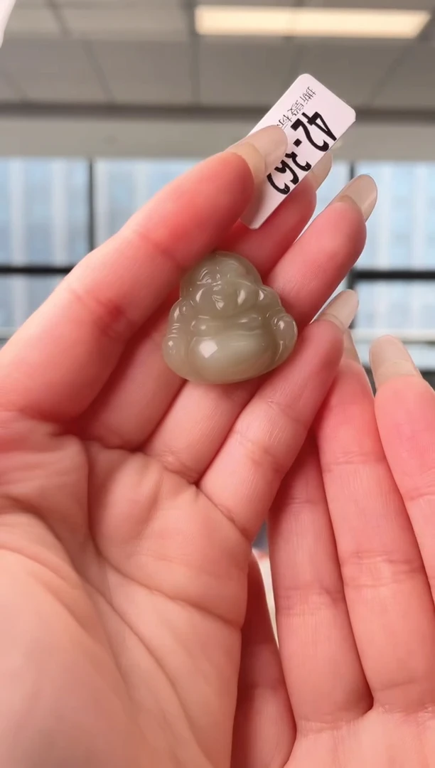 颈饰未镶嵌和田玉佛公 362