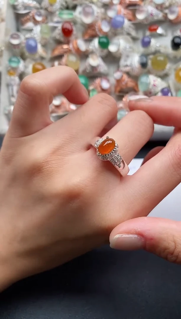 未镶嵌戒指翡翠缅甸天然A货翡翠44  5-5