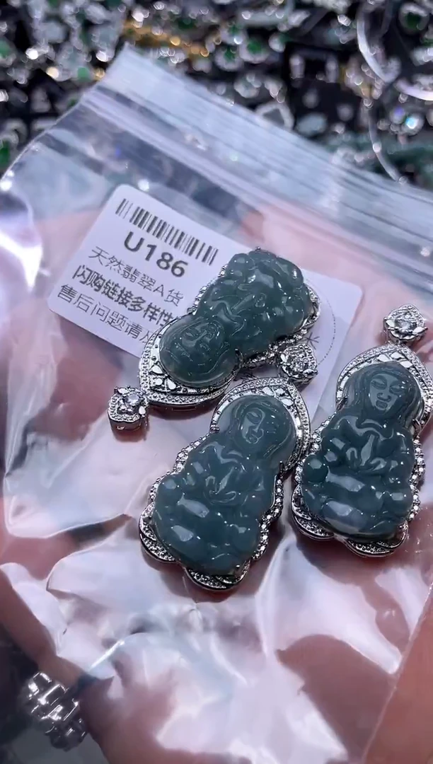 【闪购商品】翡翠颈饰未镶嵌U186多样性发其一