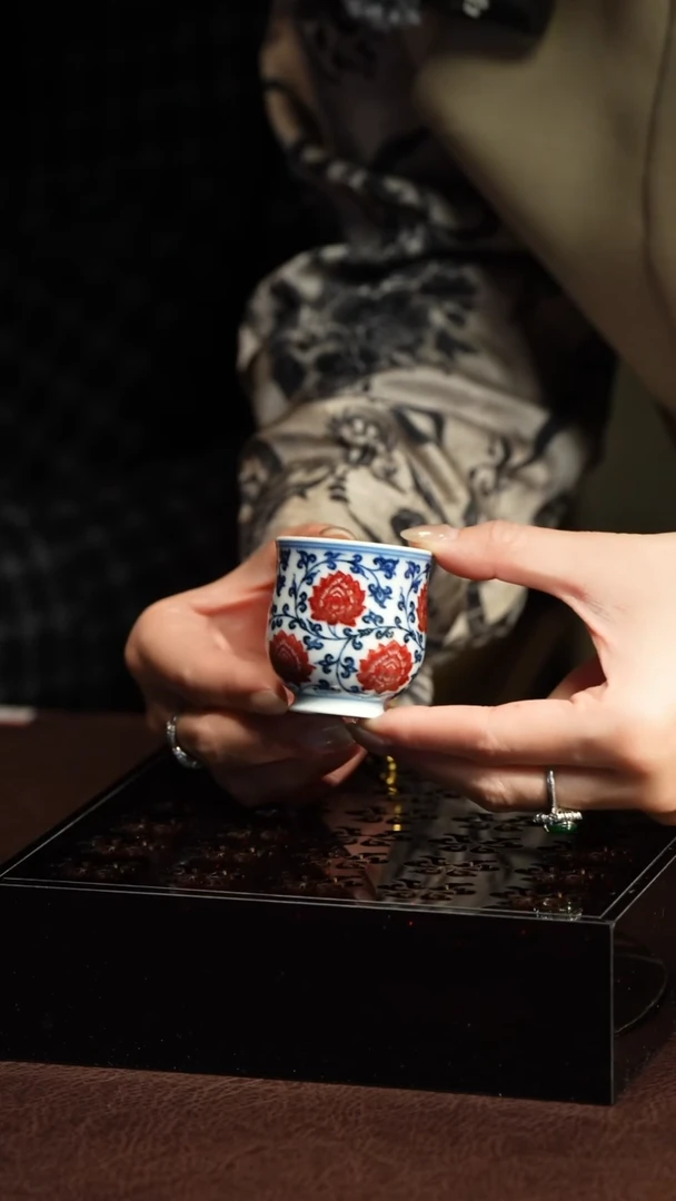 【闪购商品】S永明尚玩明缠枝莲花闻香小杯