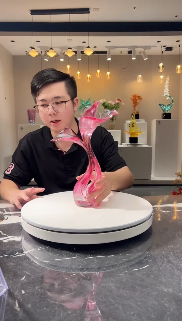 摆件巴比特美学-金红小号三生花