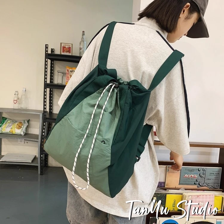 探屿品牌轻便双肩单肩两用包女新款时尚大容量旅行健身瑜伽运动