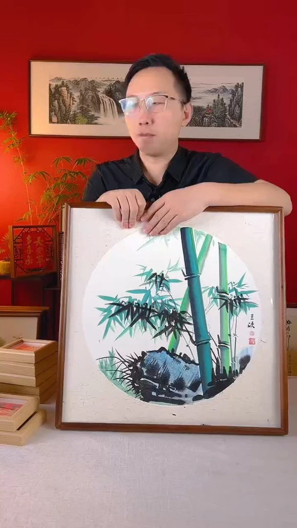 【闪购商品】国画翠竹国画作品52*52