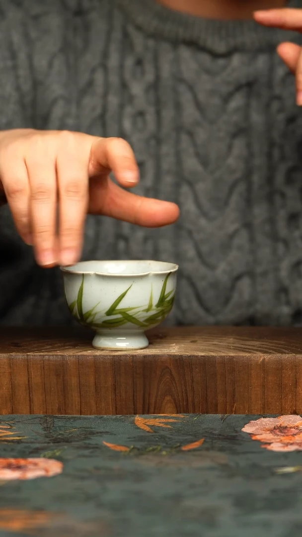 杯釉下彩手工手绘同款陶器