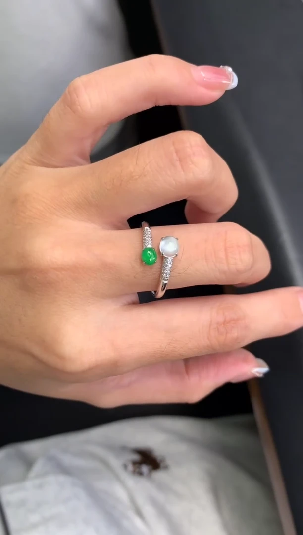 18K金镶嵌定制翡翠48小时鉴赏期 退货不扣服务费