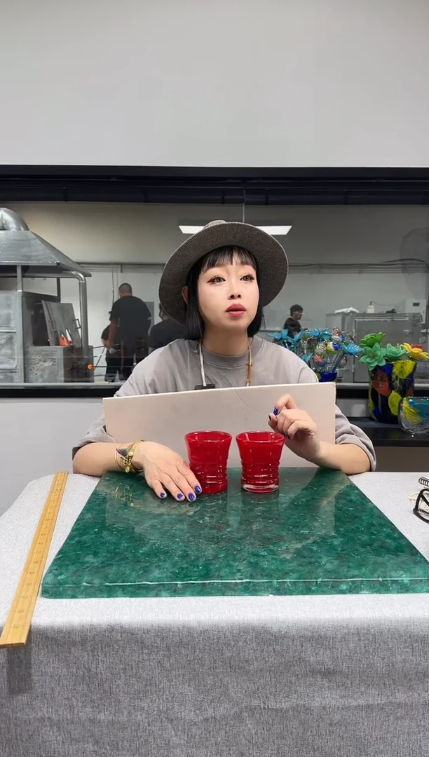 G慕忆家手作琉璃高口一对