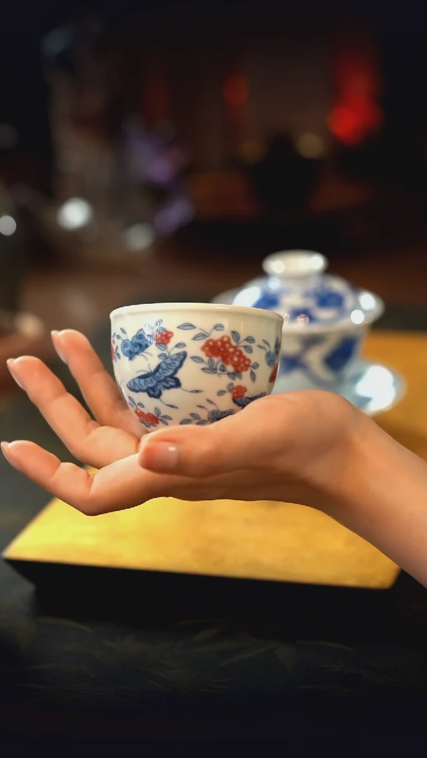 【刷刷粉丝专属】蝶恋花杯子
