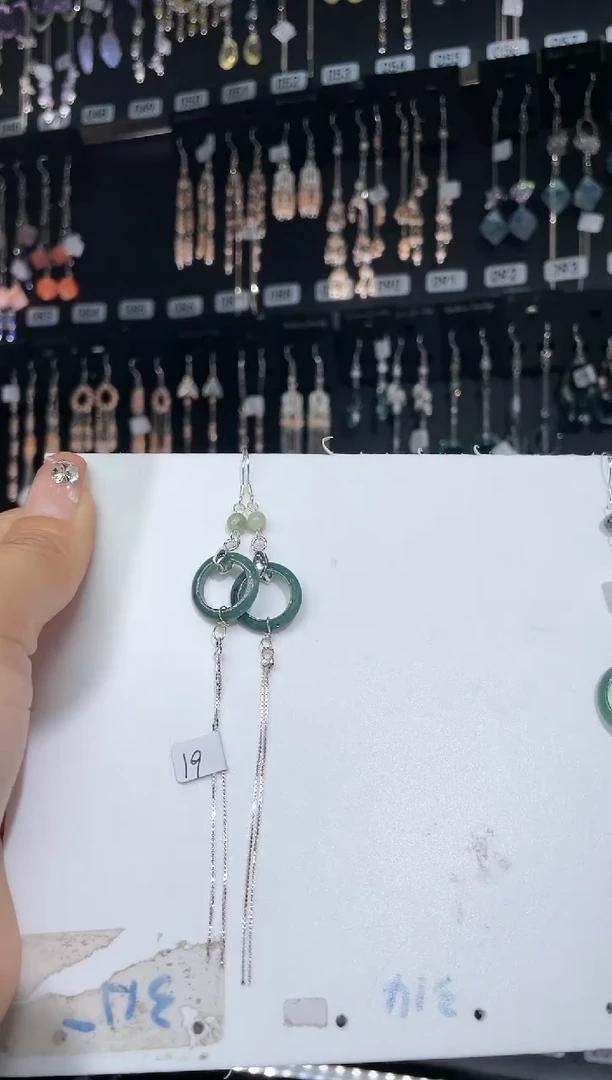 【闪购商品】紫晶耳饰银S925镶嵌 淡漠浮云