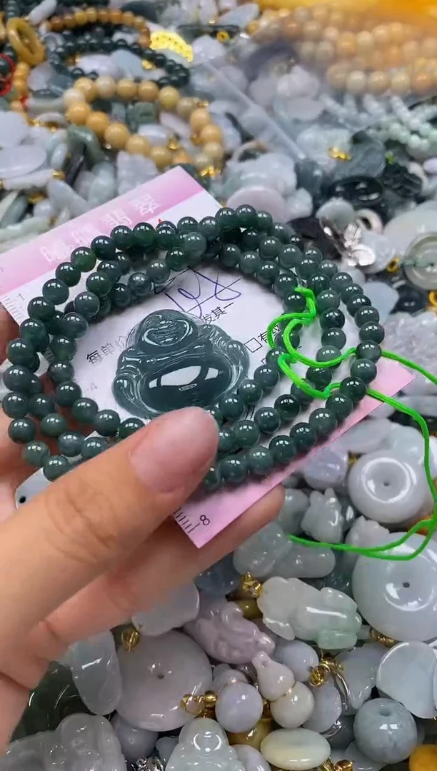 翡翠未镶嵌颈饰闪购0002594