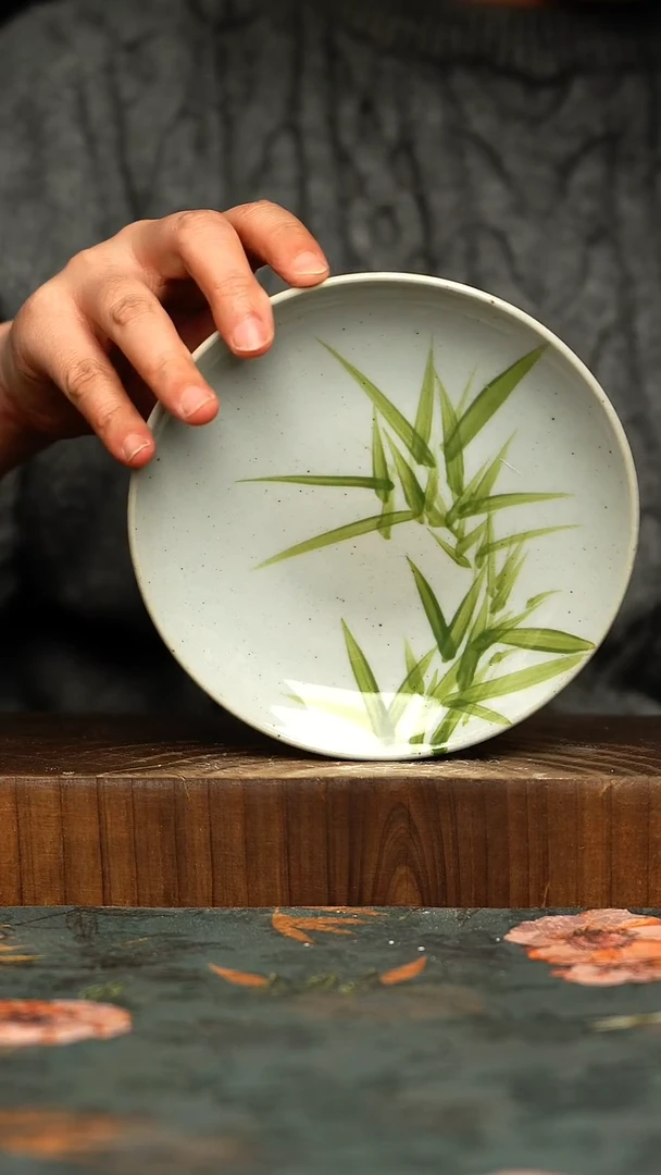 杯釉下彩手工手绘同款陶器