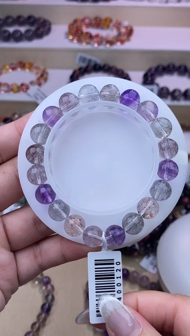 水晶手串未镶嵌仙女超七9m+