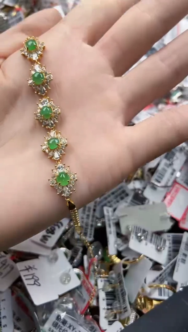 翡翠戒指银S925镶嵌222----3