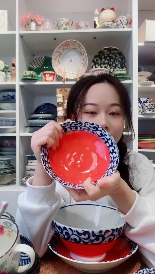 陶瓷【到手两支】丸唐草小深盘16.5cm