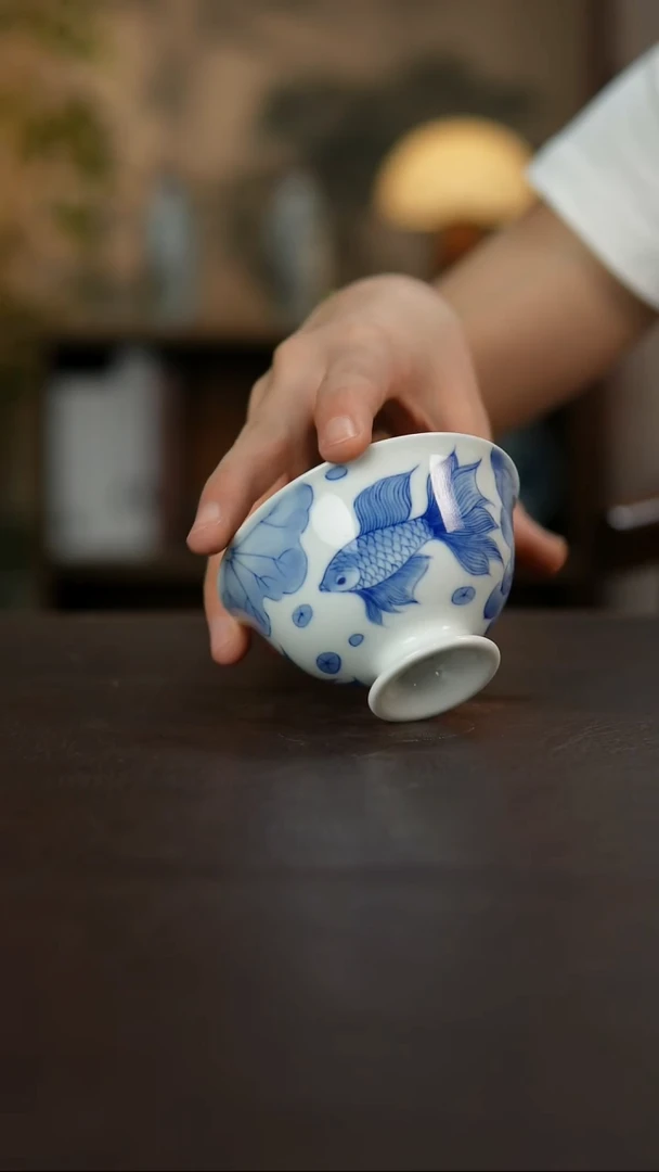 杯景德镇陶瓷杯碗柴烧多人