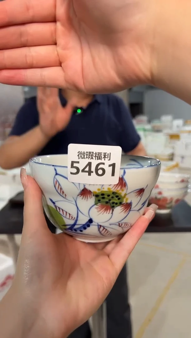 盘景德镇高温釉下手绘陶瓷