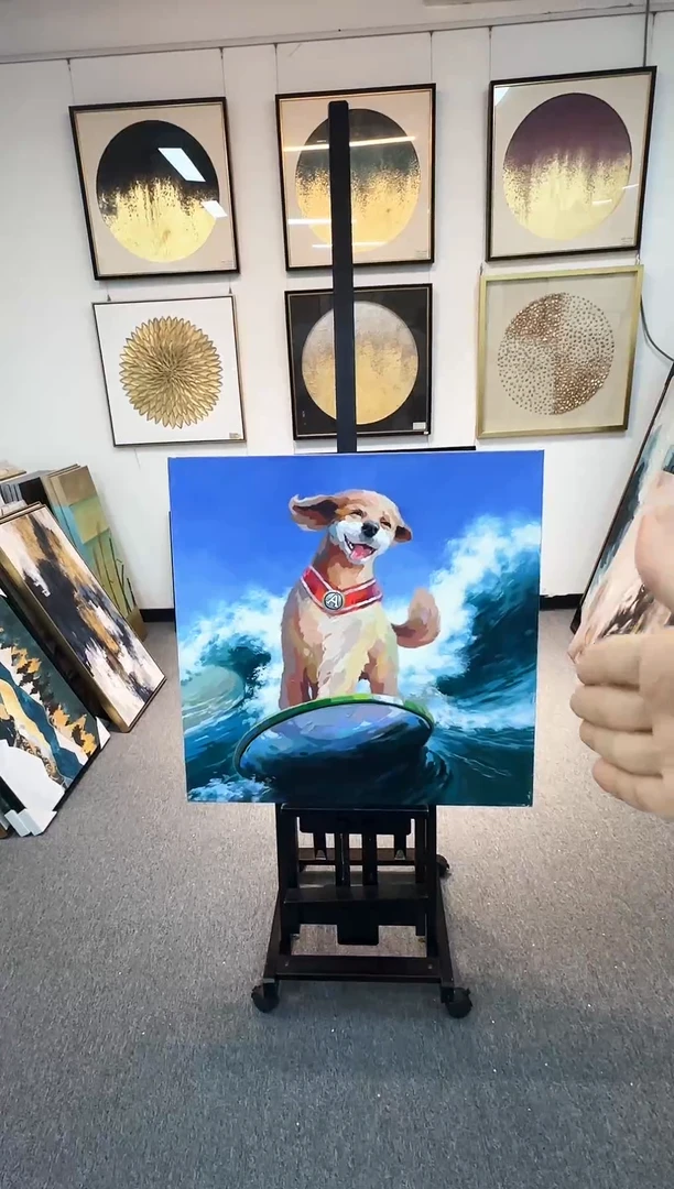 168现代艺术装饰画油画75cm*75cm