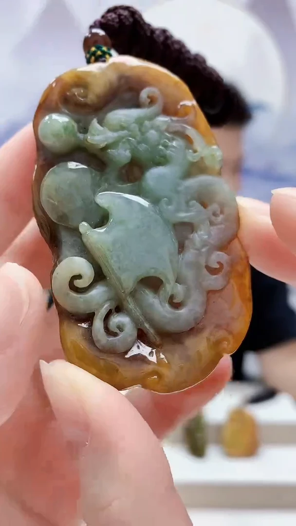 未镶嵌定制翡翠4917ry-毛货挂件49