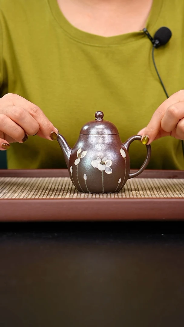 茶壶紫砂红皮龙柴烧高梨