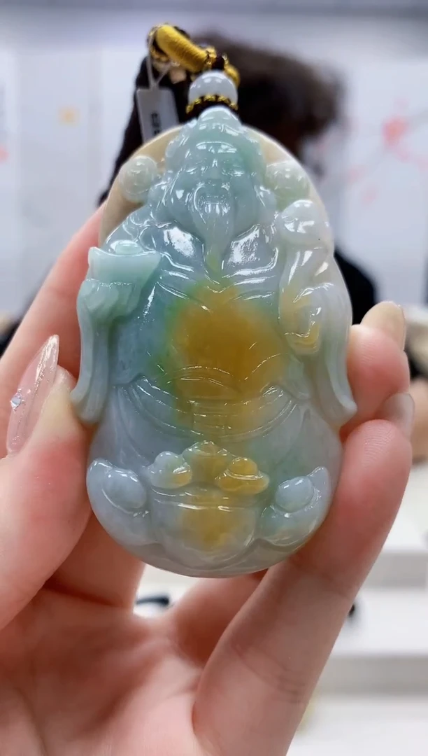 定制翡翠未镶嵌4688jw-毛货挂件17