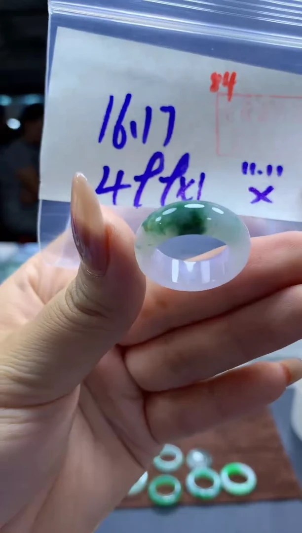 未镶嵌定制翡翠戒圈#499元-毛货需精细抛光