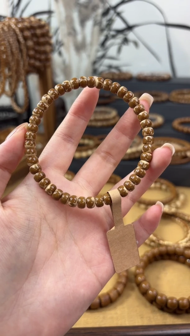 手串紫金鼠6*4纯肉鼠尖紫金鼠圆切