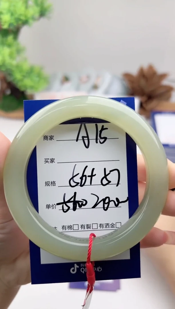 未镶嵌手镯和田玉微色差A15