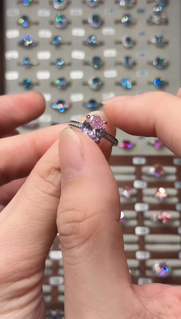 银S925镶嵌戒指绿柱石（摩根石）1888