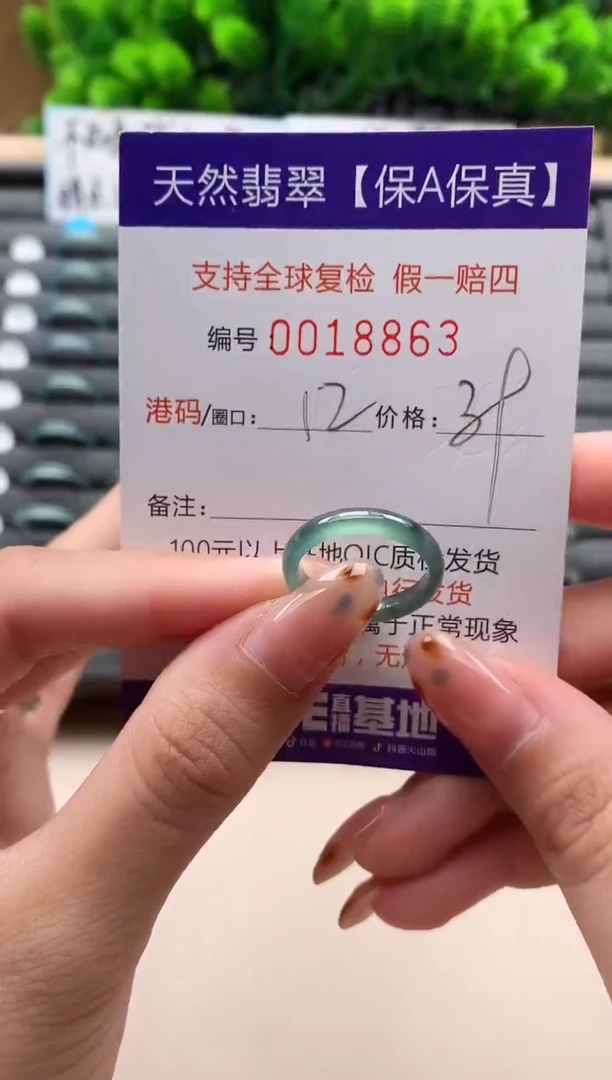 未镶嵌戒指翡翠天然  18863