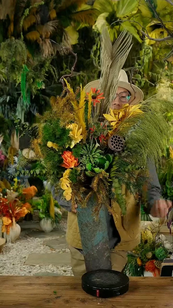 永生花一物一拍连花带瓶