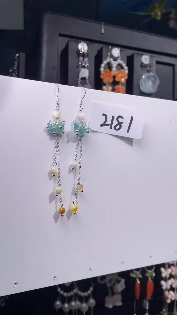银S925镶嵌耳饰紫晶喜欢拍