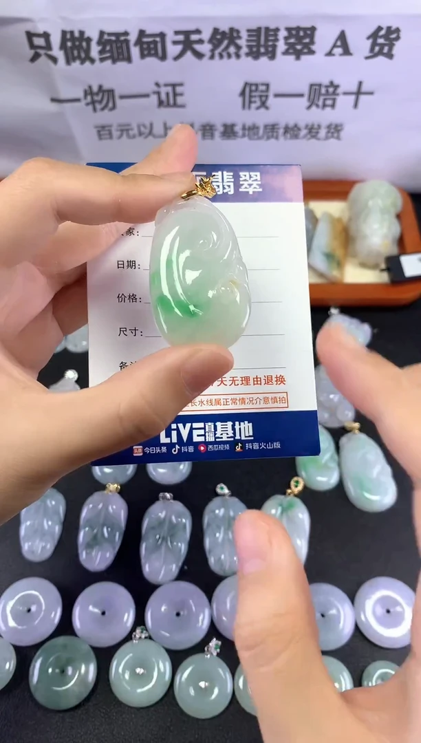 翡翠未镶嵌颈饰1