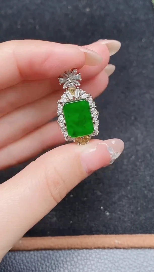 颈饰未镶嵌翡翠天然A货翡翠，保A保真