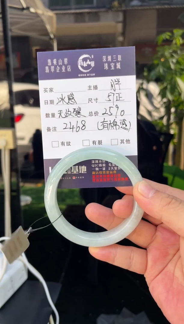 未镶嵌手镯翡翠W 57正圈 2468