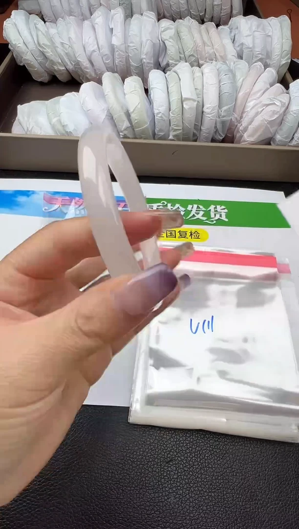 未镶嵌手镯石英质玉圈口59 60