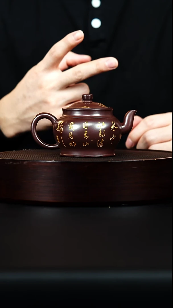 茶壶紫砂宜兴紫砂 宫灯 石红 李雨瑶