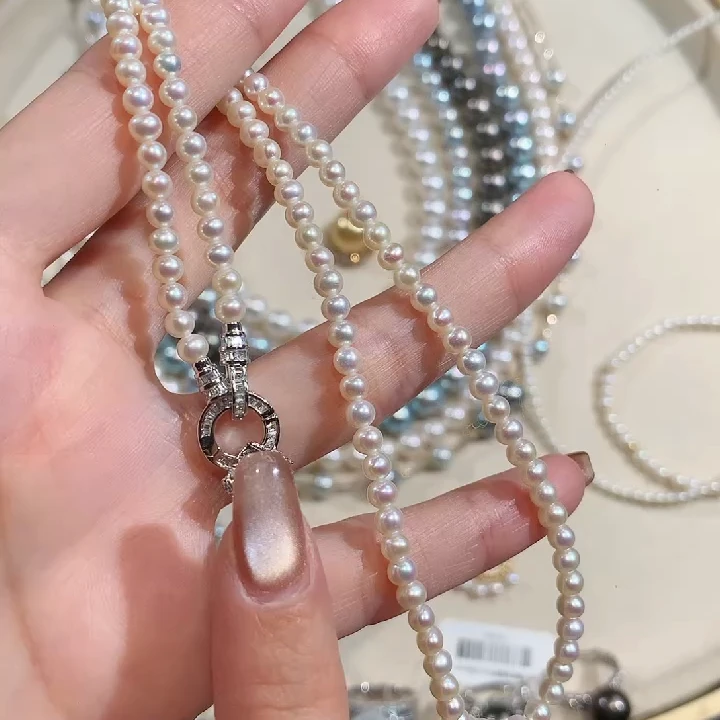 淡水珍珠颈饰银S925镶嵌（多样性发其一）499