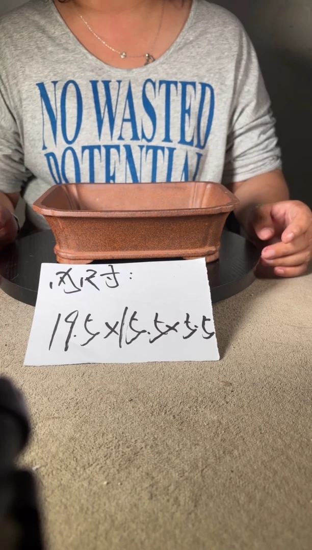 宜兴紫砂小花盆.