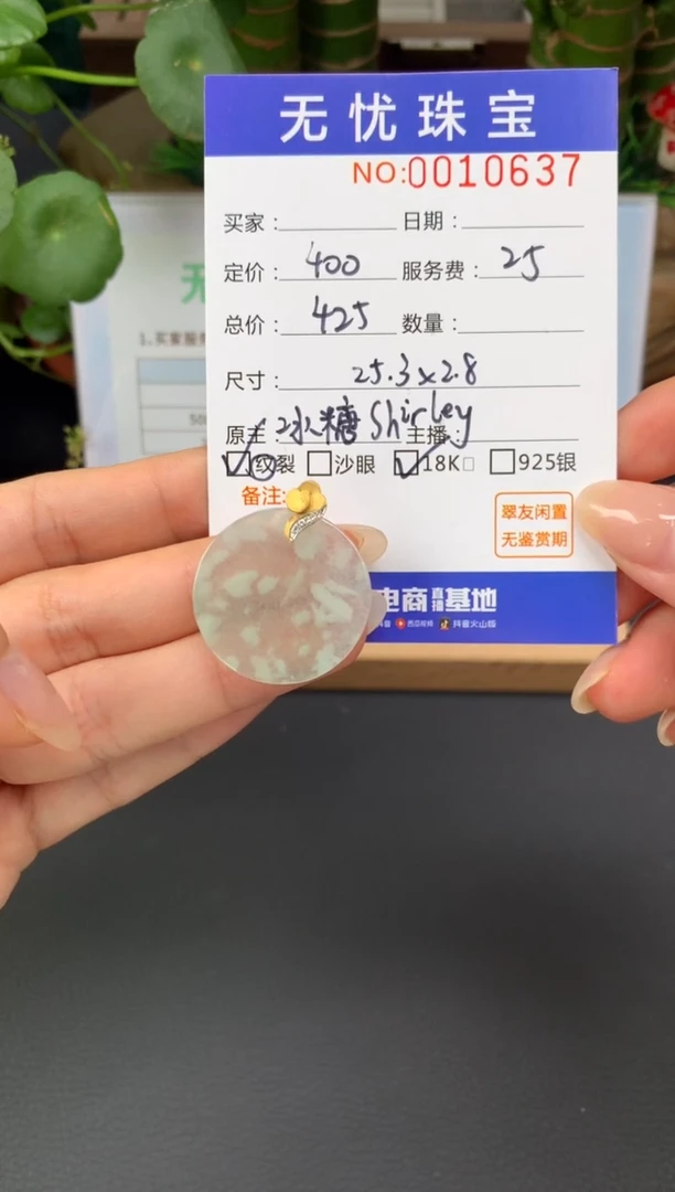 18K金镶嵌定制翡翠高***飞A27