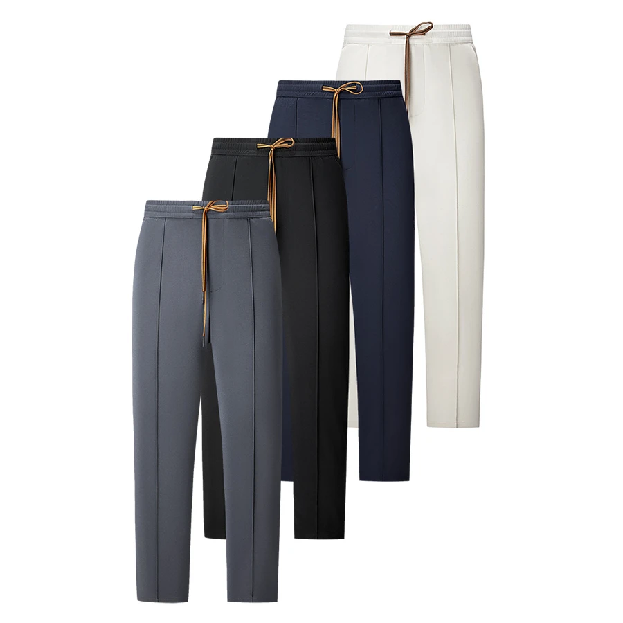 [天丝桑蚕丝]高端面料/同款直出工艺/男士商务通勤休闲百搭长裤