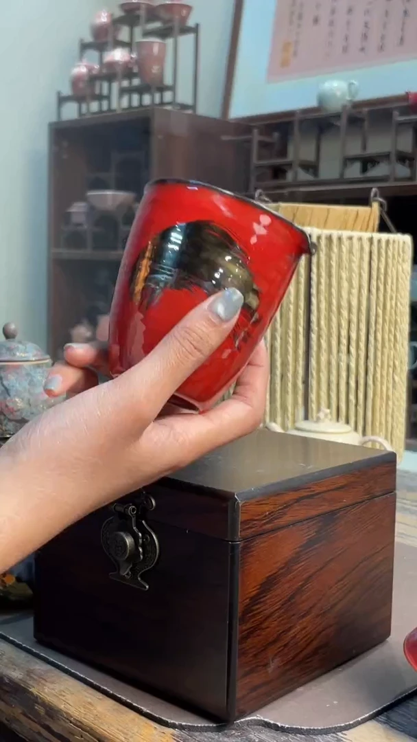 【闪购商品】手绘粉引刷金葫芦公道